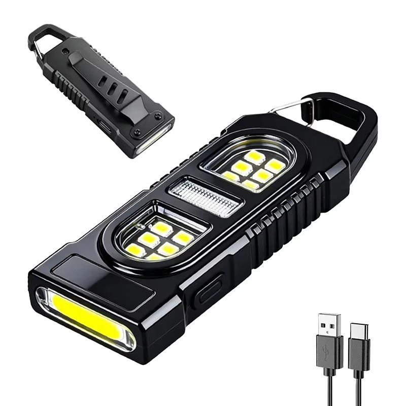 Keychain Flashlight - Kamp Yürüyüş Masa Lambası, Güçlü Mini