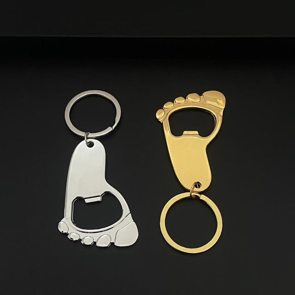Bottle Opener Keyring - Yaratıcı Küçük Ayak İzi Anahtarlık Şişe