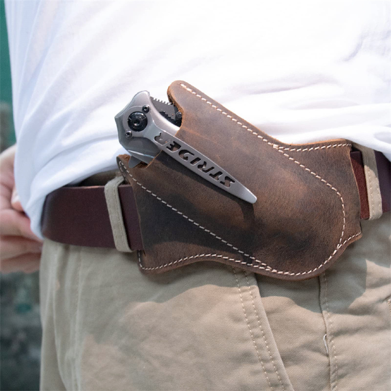 Edc Everyday Carry Knives - 1 adet deri bıçak kılıfları katlanır