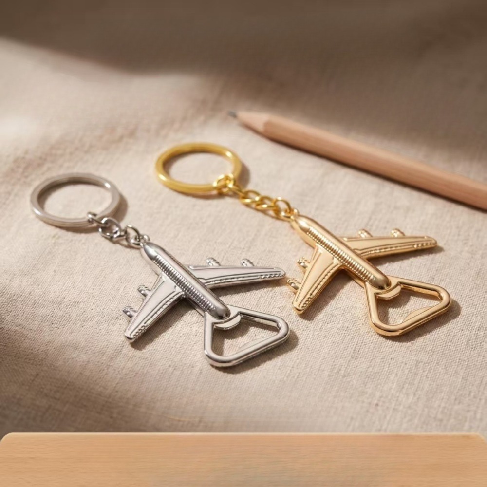 Bottle Opener Keyring - Yaratıcı Kişiselleştirilmiş Anahtarlık Metal Uçak Modeli