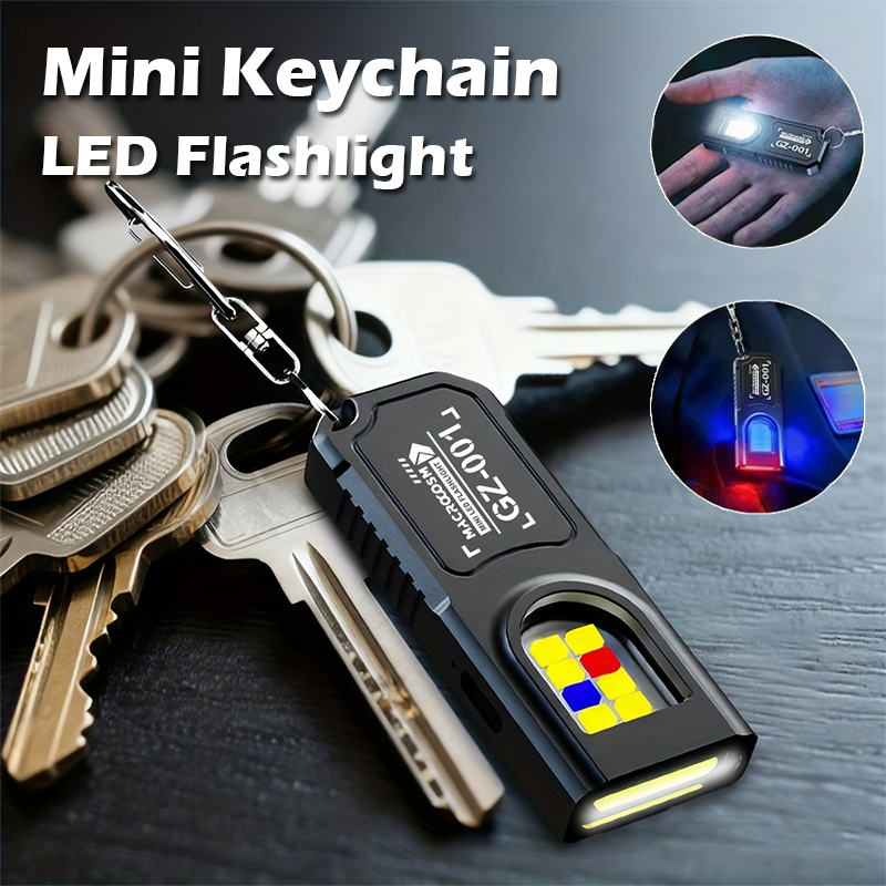 Keychain Flashlight - Güçlü Mini COB LED Anahtarlık Feneri