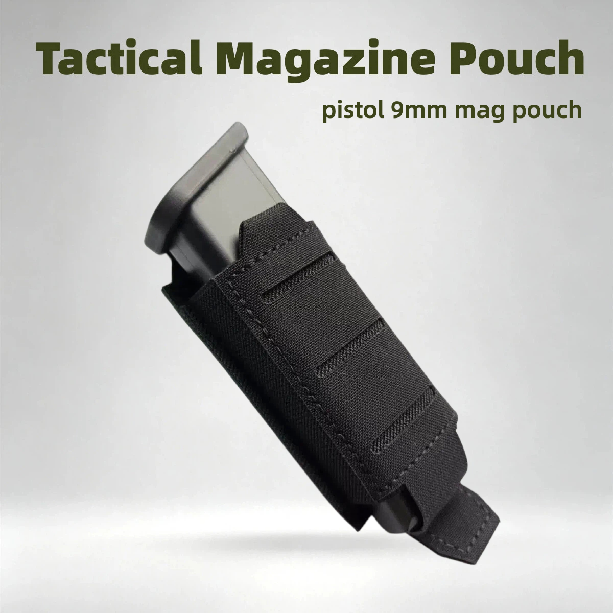Edc Carry Holster - Lazer Kesim Tekli 9mm Şarjör Kılıfı,