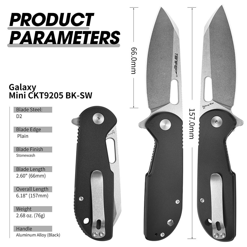 Edc Every Day Carry おもちゃ - TONIFE Galaxy Mini CKT9205 Katlanır Bıçak,