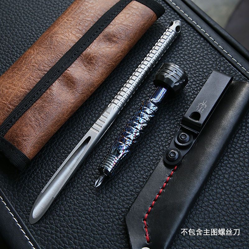 Titanium Pry Bar - 197mm büyük saman TC4 titanyum alaşım