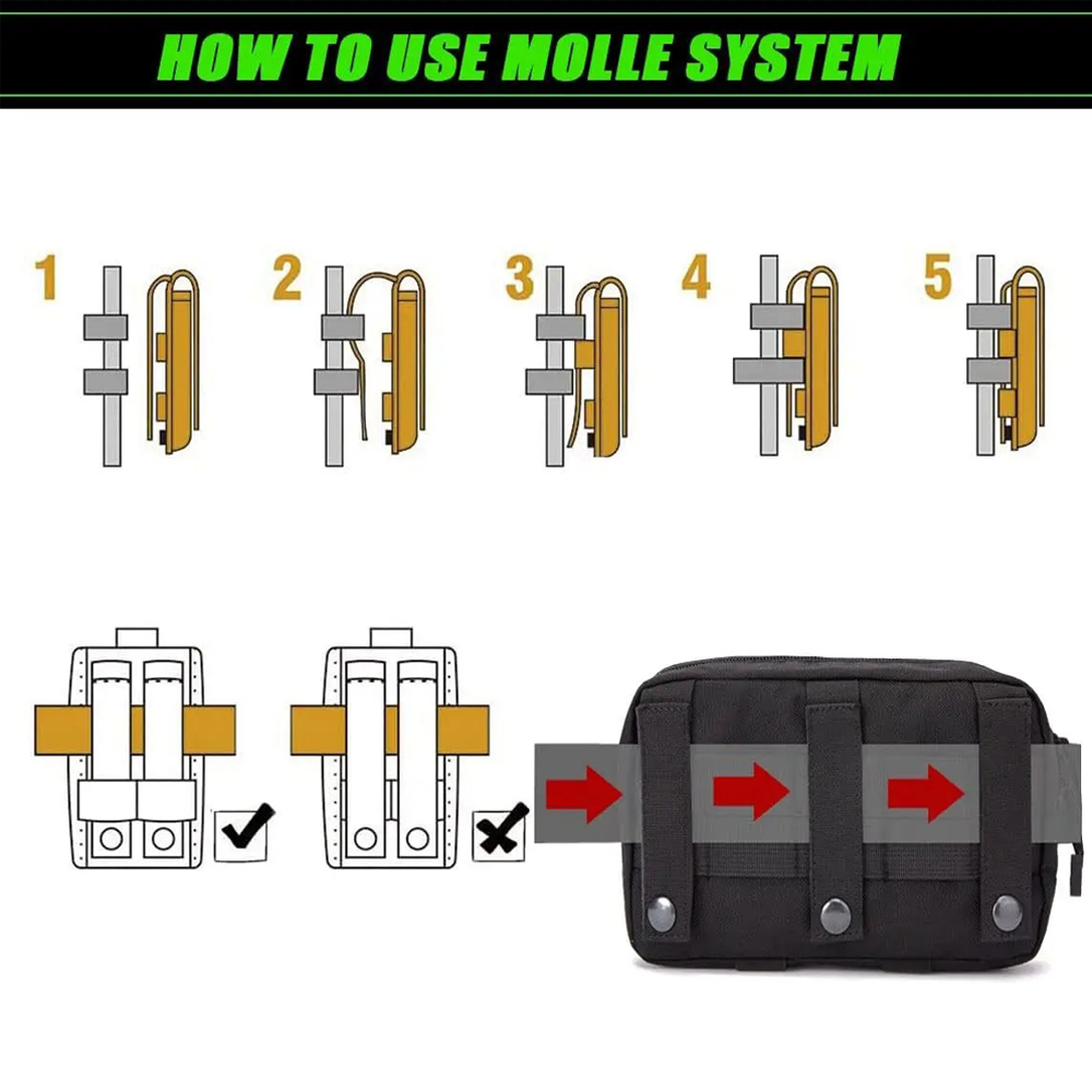 1000D Naylon Lazer Kesim Molle - Edc Concealed Carry Belt incelemesi ve fiyatı