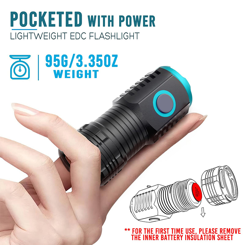 Tip-c USB şarj edilebilir cep  - Edc Every Day Carry おもちゃ incelemesi ve fiyatı