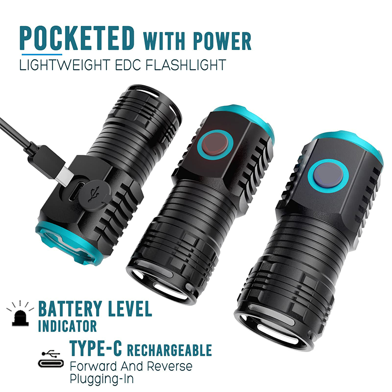 Tip-c USB şarj edilebilir cep  - Edc Every Day Carry おもちゃ incelemesi ve fiyatı