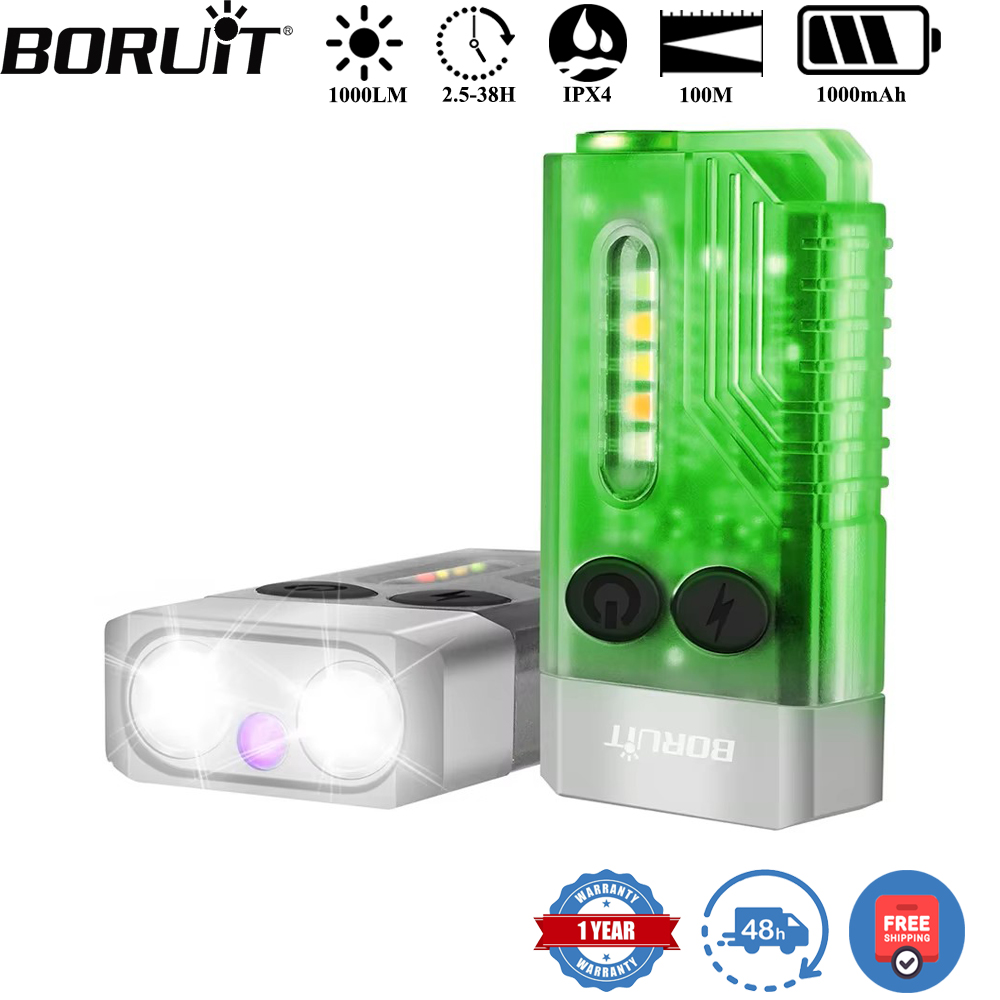 BORUiT V10 Anahtarlık UV LED E - Keychain Flashlight incelemesi ve fiyatı